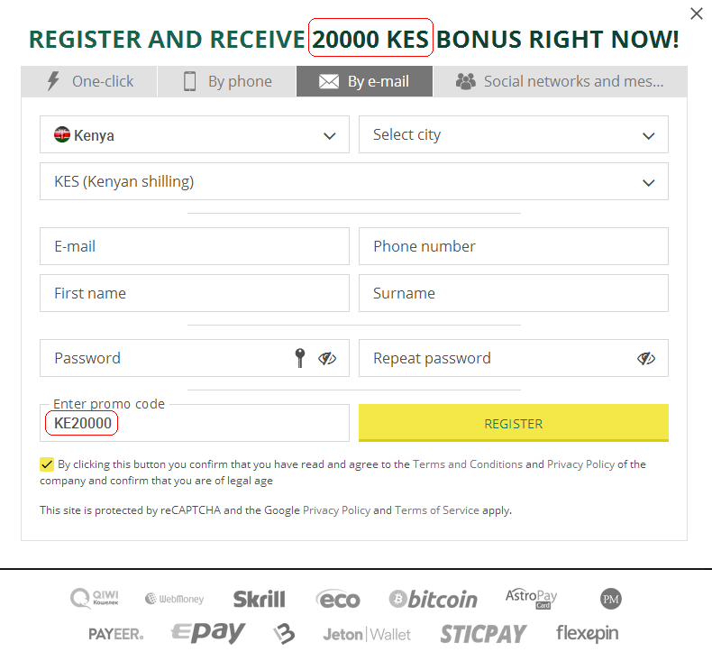 Signup Form Kenya